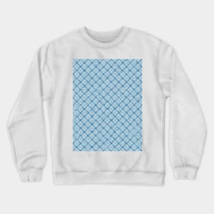 Blue repeat pattern Geometry texture Crewneck Sweatshirt